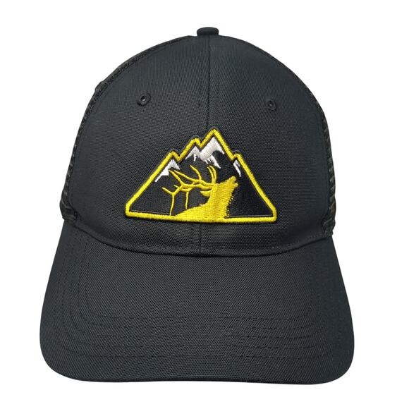 Mountain Patch Snapback Mesh Back Trucker Hat Black One Size Carhartt - Picture 1 of 9